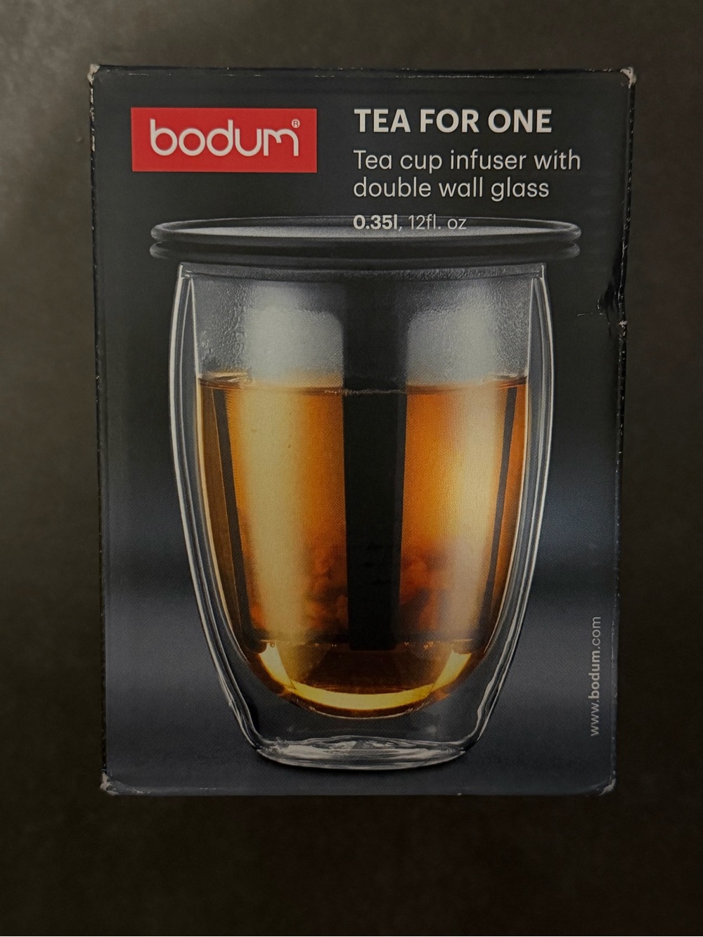 BODUM Tea For One - tea cup infuser with double wall glass